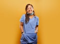 Portrait of happy filipina nurse Royalty Free Stock Photo