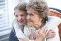 Portrait of happy grandmother with grandchild