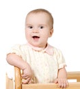 Portrait of happy laughing baby