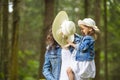 Portrait of Happy and Laughing Caucasian Mother with Her Little Daughter Playing Together Royalty Free Stock Photo