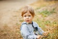 Portrait of happy little child. Adorable kid having fun on beautiful day. Royalty Free Stock Photo