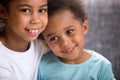 Portrait of happy loving brother and sister Royalty Free Stock Photo
