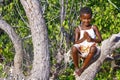 Portrait of happy malagasy girl Royalty Free Stock Photo