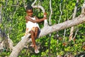 Portrait of happy malagasy girl Royalty Free Stock Photo