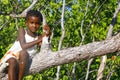 Portrait of happy malagasy girl Royalty Free Stock Photo