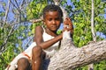 Portrait of happy malagasy girl Royalty Free Stock Photo