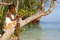 Portrait of happy malagasy girl Royalty Free Stock Photo