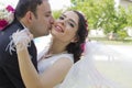 Portrait of happy married couple Royalty Free Stock Photo