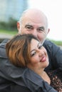 portrait of a happy mature couple outdoors Royalty Free Stock Photo