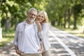 Portrait Of Happy Mature Couple Posing Together Outdoors In Summer Park Royalty Free Stock Photo