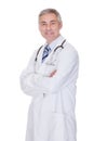 Portrait of happy mature male doctor Royalty Free Stock Photo