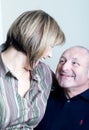 Portrait of happy middle age couple laughing Royalty Free Stock Photo