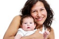 Portrait of happy mother with baby Royalty Free Stock Photo