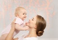 Portrait of happy mother with her baby Royalty Free Stock Photo