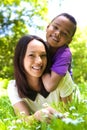 Portrait of a happy mother and son Royalty Free Stock Photo