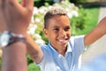 Portrait of a happy nice joyful boy Royalty Free Stock Photo