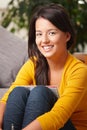 Portrait of happy schoolgirl Royalty Free Stock Photo