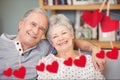 Portrait of happy senior couple embracing each other Royalty Free Stock Photo