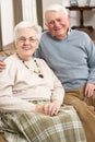 Portrait Of Happy Senior Couple At Home Royalty Free Stock Photo