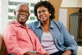 Portrait Of Happy Senior Couple At Home Royalty Free Stock Photo