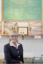 Portrait of a happy senior spice store owner Royalty Free Stock Photo