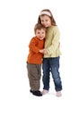 Portrait of happy siblings Royalty Free Stock Photo