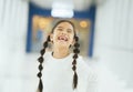 Portrait of a happy smiling child girl Royalty Free Stock Photo