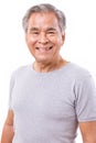 Portrait of happy, smiling, positive senior asian man Royalty Free Stock Photo