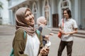 Portrait happy students looking at the camera Royalty Free Stock Photo