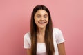 Portrait of happy teenage girl with beautiful smile looking at camera Royalty Free Stock Photo