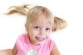 Portrait of happy toddler girl Royalty Free Stock Photo