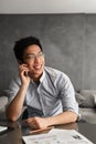 Portrait of a happy young asian man Royalty Free Stock Photo