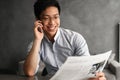 Portrait of a happy young asian man Royalty Free Stock Photo