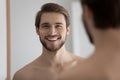 Portrait of happy young bearded attractive metrosexual man Royalty Free Stock Photo