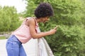 Portrait of a Happy young beautiful afro american woman smiling Royalty Free Stock Photo