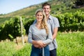 Portrait of happy young couple embracing Royalty Free Stock Photo