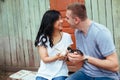 Portrait of a happy young couple Royalty Free Stock Photo