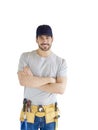 Smiling young handyman portrait Royalty Free Stock Photo