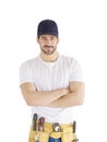 Smiling young handyman portrait Royalty Free Stock Photo