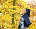 Portrait of a happy young man laughing outdoors Royalty Free Stock Photo