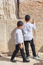 Portrait of Hasidism chldren is Jewish religious sect Royalty Free Stock Photo