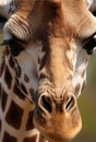 Portrait of Heads of giraffe Royalty Free Stock Photo