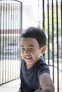 portrait headshot of asian children toothy smiling face happiness emotion Royalty Free Stock Photo