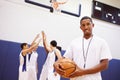 Portrait Of High School Basketball Coach Royalty Free Stock Photo