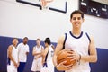 Portrait Of High School Basketball Player Royalty Free Stock Photo