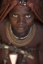 Portrait of a Himba woman. Royalty Free Stock Photo
