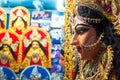 Portrait of Hindu Goddess Durga in a shop