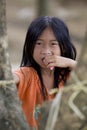 Portrait Hmong girl Laos