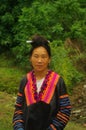 Portrait of a Hmong woman in the area of Lai Chau Royalty Free Stock Photo