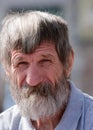 Portrait Homeless Man Royalty Free Stock Photo